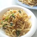 モモキト's cooksnap of when they made じゃこと白ネギのサッパリ焼うどん.
