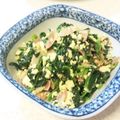 モモキト's cooksnap of when they made 豆腐＆ほうれん草バター炒め：卵アレルギー.