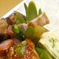 シャンプーハット's cooksnap of when they made ∮ アスパラとベーコンღにんにく炒め ∮.