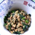３びきの子ぶたのまま's cooksnap of when they made 激簡単☆もう一品！に応える春菊納豆和え.