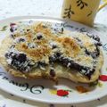 zakkiiM's cooksnap of when they made パン粉でサクサクッ！あんこトースト.