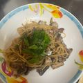 クックZU168P☆'s cooksnap of when they made イワシ缶で簡単♪イワシと梅の和風パスタ＊.