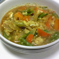 とら＆とららのママ's cooksnap of when they made さやえんどうの卵とじ.