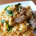 たかべえ's cooksnap of when they made 簡単♪レタスチャーハン＆ｅｔｃ.