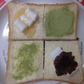 るらちゃん's cooksnap of when they made 抹茶シュガートースト.