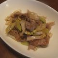きらり流れ星's cooksnap of when they made ☆ネギと豚コマの塩炒め☆.