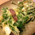kaocyu's cooksnap of when they made サックリ～♪菊菜とさつまいものかき揚げ.