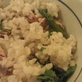 MofeMofee's cooksnap of when they made 菜の花と塩鮭の混ぜご飯.