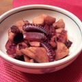 umizarusuki's cooksnap of when they made タコと里芋の煮物.