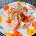 ☆３匹の子ぶた☆'s cooksnap of when they made 悪魔のおつまみ＊柿のクリームチーズ和え.