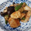 nonopeko's cooksnap of when they made 鶏むね肉なすピーマン豆板醤ピリ辛味噌炒め.