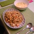 memebu's cooksnap of when they made 高菜とベーコンの炒飯.