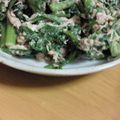 さとみに's cooksnap of when they made ♣春菊とツナのごまマヨ和え♣.
