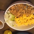 まりくぅ's cooksnap of when they made 簡単！二色そぼろ丼☆.
