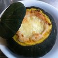 抹茶あいす♪'s cooksnap of when they made 和風★かぼちゃ丸ごとグラタン★豆乳白味噌.