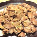 N-Kanetaka's cooksnap of when they made 砂肝のにんにくネギ焼き.