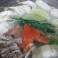 yamita's cooksnap of when they made ＊夕飯＊鍋＊根菜たっぷりうちの餃子鍋.