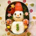 みこまなママ's cooksnap of when they made クリスマスの雪だるま弁当.