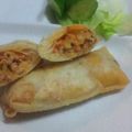 なみわ's cooksnap of when they made 豚キムのまろやかチーズ春巻き。.