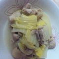 ぷっこぷっこ's cooksnap of when they made 鶏と白菜の日本酒だけ鍋.