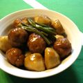 カナティーヌ's cooksnap of when they made 里芋と肉団子の甘酢あん和え.
