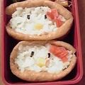 もももももももーん's cooksnap of when they made キャラ弁＋キティいなり+.