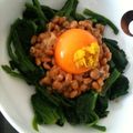 zebram's cooksnap of when they made 肉は納豆♪簡単ほうれん草ユッケ？.