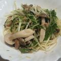 ﾃﾗﾘﾝ's cooksnap of when they made ツナとしめじの和風パスタ.