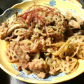 ココママ女将's cooksnap of when they made ルクエで♡レンコンと豚肉の生姜焼き風.