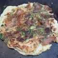 あいだもん's cooksnap of when they made 牛すじコンねぎ焼き.