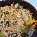 魔法の粉's cooksnap of when they made 合い挽き肉で♩ワンパンそぼろビビンバ丼.