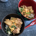 とらおマミー's cooksnap of when they made 春菊と厚揚げの卵とじ丼.
