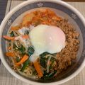 マミコのレシピ's cooksnap of when they made ひき肉で簡単！すぐできる♡ビビンバ丼♡.