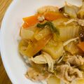 ariyuch's cooksnap of when they made お手軽簡単＊ある物で作る八宝菜(中華丼).