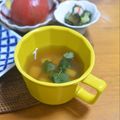 taruママ's cooksnap of when they made ＊三つ葉香る♪豆腐のお吸い物＊.