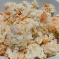 hkr's cooksnap of when they made 入れて炊くだけ☆鮭の炊き込みご飯.