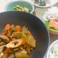 にゃつめ〜's cooksnap of when they made ごぼう、人参、大根とちくわの煮物.