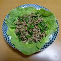55才のおじさん's cooksnap of when they made ピリ辛♪ニラ豚ひき肉炒め.