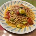 こっぷぽ～ん's cooksnap of when they made 簡単☆ズッキーニとトマトとツナのパスタ.