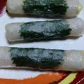ゆりのもり's cooksnap of when they made ちくわとウインナーのライスペーパー巻き.
