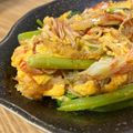 やま＊みず's cooksnap of when they made 小松菜とカニカマのふんわり卵炒め.