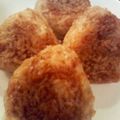 テディマロン's cooksnap of when they made 醤油香ばし〜刷毛なし簡単☆焼きおにぎり.