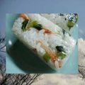 ＭＡＹＯＭＡＹＯ　's cooksnap of when they made 野沢菜と桜海老のおにぎり.