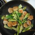 Pookie0403's cooksnap of when they made えびとチンゲン菜のオイスターソース炒め.