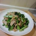 MRSRA's cooksnap of when they made 小松菜のニンニク炒め.