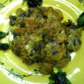 eikiko's cooksnap of when they made えのきの海苔お焼き.
