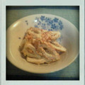chaiko５'s cooksnap of when they made とりあえずの１品☆ちくわの梅マヨごま和え.