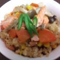 APPLEN's cooksnap of when they made 簡単♫鮭ときのこバター風味☆炊き込みご飯.