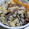 ぱど☆ちょ's cooksnap of when they made 懐かし☆幼稚園の炊き込みご飯☆ひじき入り.