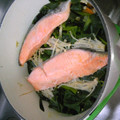 みどごん♪'s cooksnap of when they made ルクルーゼで鮭と野菜の蒸し焼き.